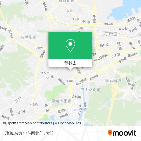 玫瑰东方1期-西北门地图