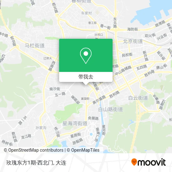 玫瑰东方1期-西北门地图