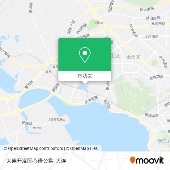 大连开发区心语公寓地图