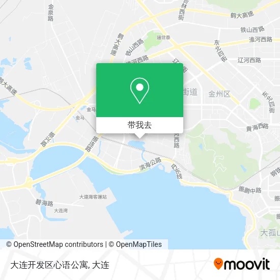 大连开发区心语公寓地图