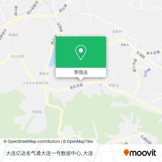 大连亿达名气通大连一号数据中心地图