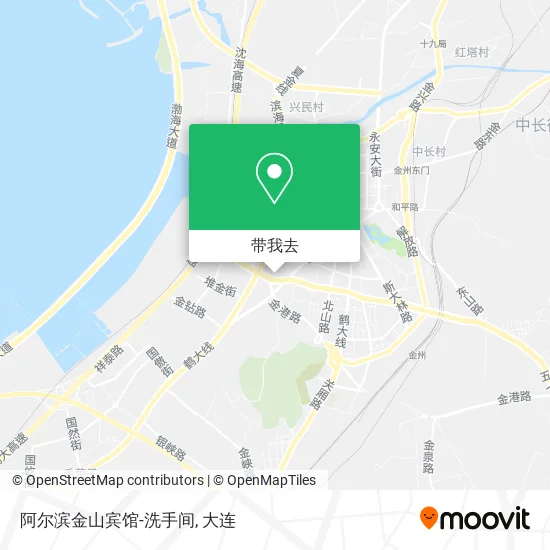阿尔滨金山宾馆-洗手间地图