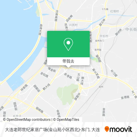 大连老郎世纪家居广场(金山苑小区西北)-东门地图