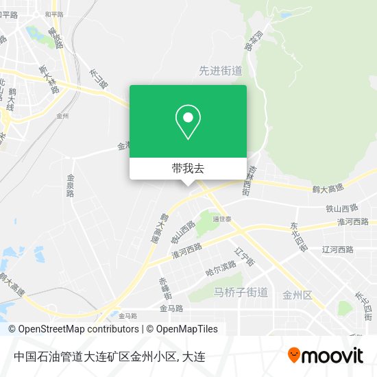 中国石油管道大连矿区金州小区地图