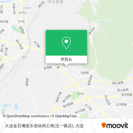 大连金石滩僖乐居休闲公寓(五一路店)地图