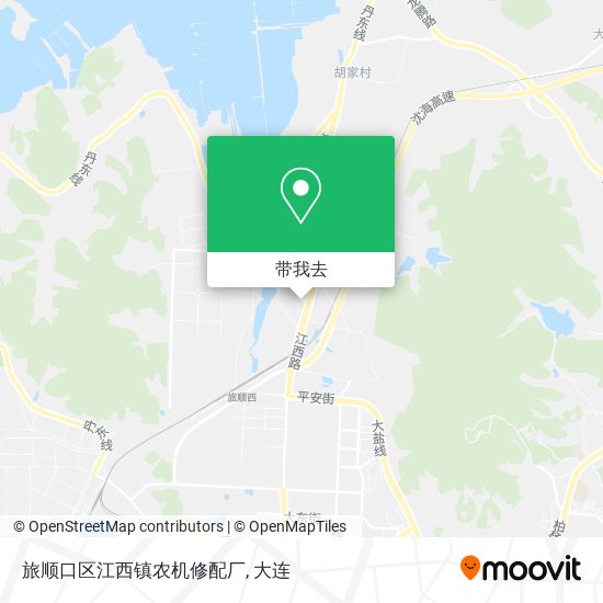 旅顺口区江西镇农机修配厂地图
