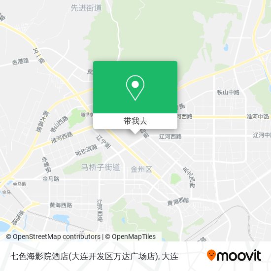 七色海影院酒店(大连开发区万达广场店)地图
