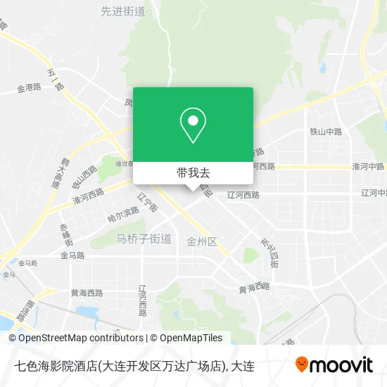 七色海影院酒店(大连开发区万达广场店)地图