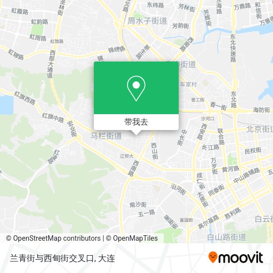 兰青街与西甸街交叉口地图