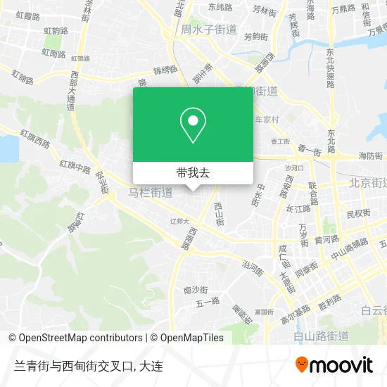 兰青街与西甸街交叉口地图