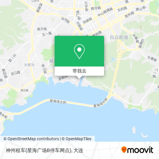 神州租车(星海广场B停车网点)地图