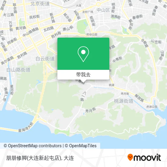 朋朋修脚(大连新起屯店)地图