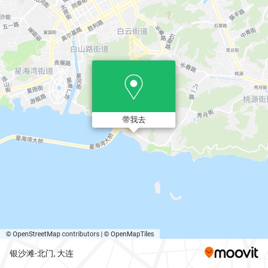 银沙滩-北门地图