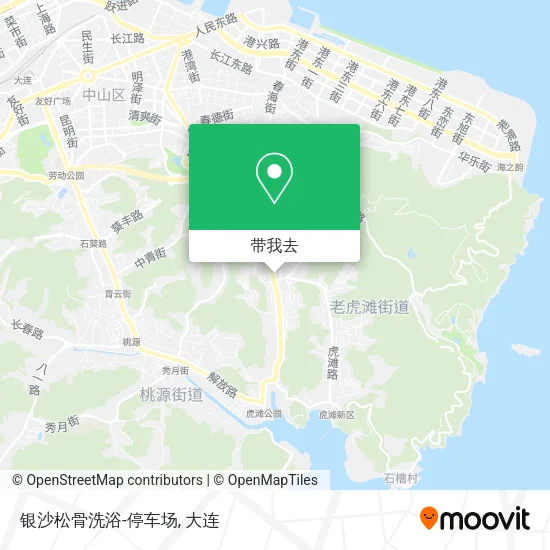 银沙松骨洗浴-停车场地图