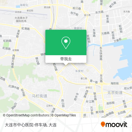 大连市中心医院-停车场地图