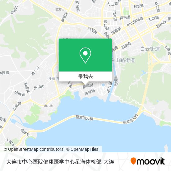 大连市中心医院健康医学中心星海体检部地图