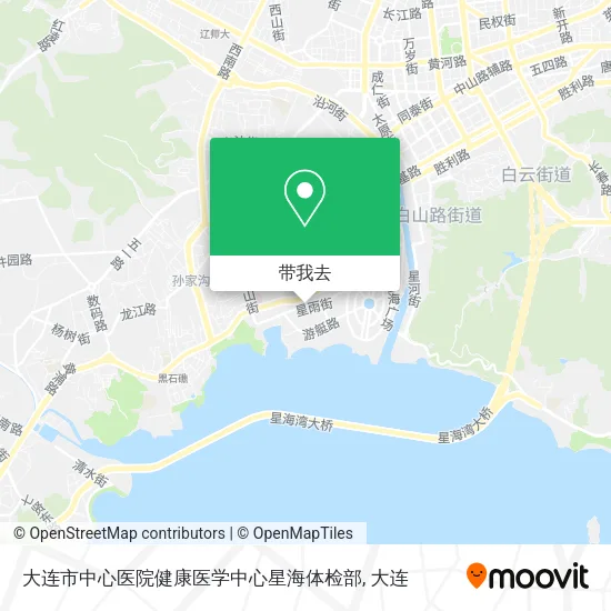 大连市中心医院健康医学中心星海体检部地图