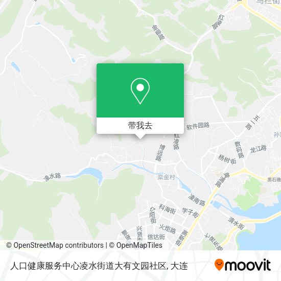 人口健康服务中心凌水街道大有文园社区地图