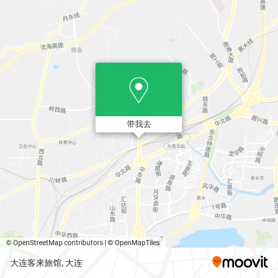 大连客来旅馆地图