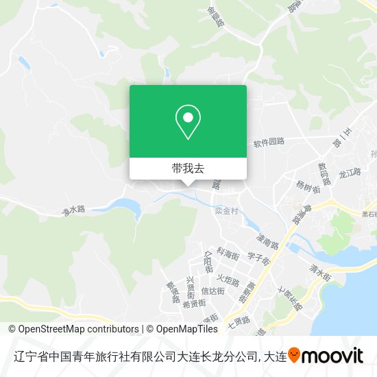 辽宁省中国青年旅行社有限公司大连长龙分公司地图