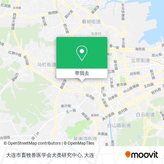 大连市畜牧兽医学会犬类研究中心地图