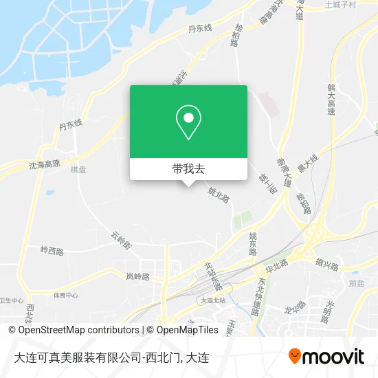 大连可真美服装有限公司-西北门地图