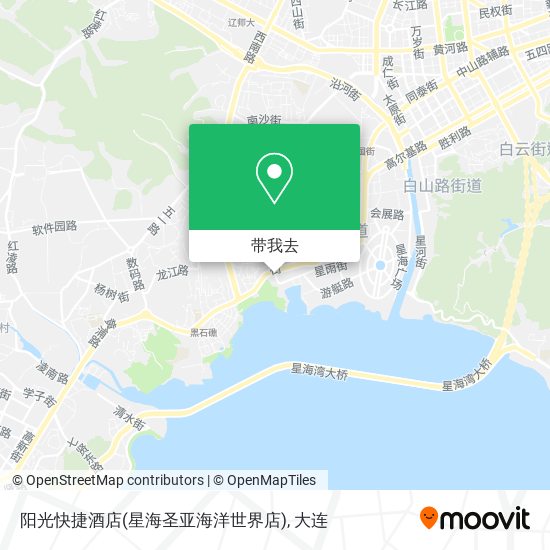 阳光快捷酒店(星海圣亚海洋世界店)地图