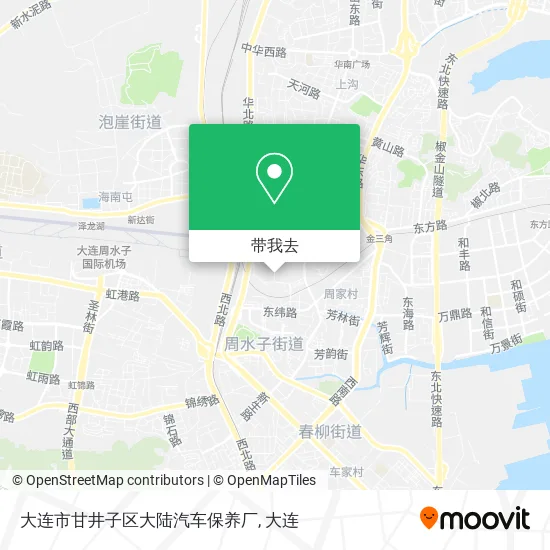 大连市甘井子区大陆汽车保养厂地图