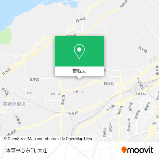 体育中心东门地图