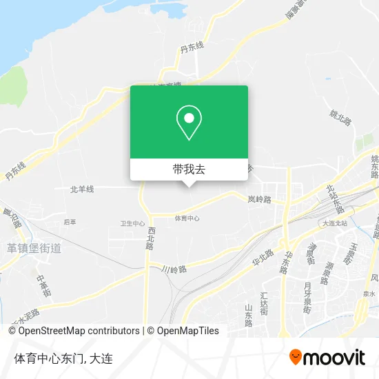 体育中心东门地图