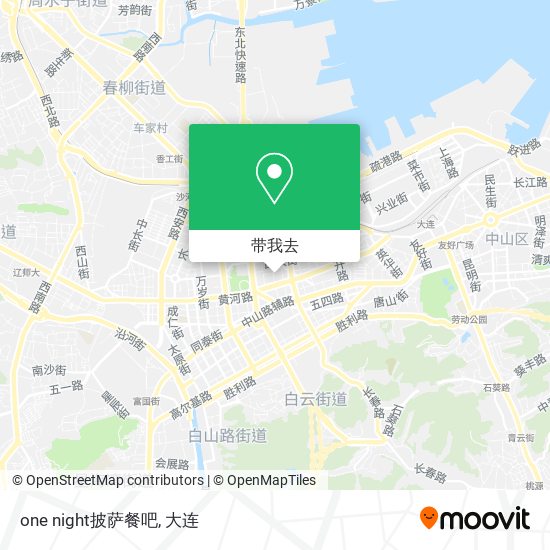 one night披萨餐吧地图