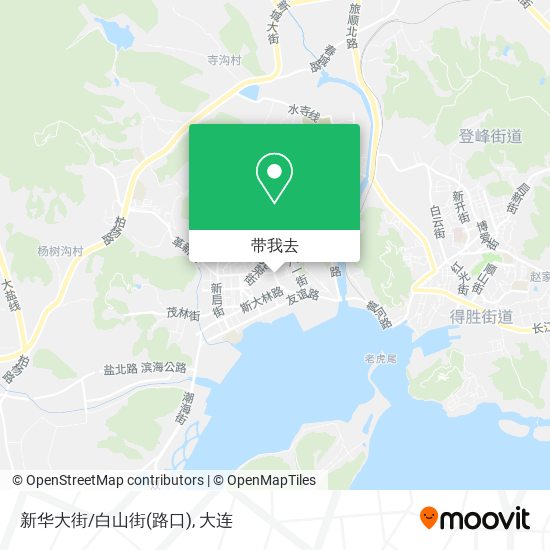 新华大街/白山街(路口)地图