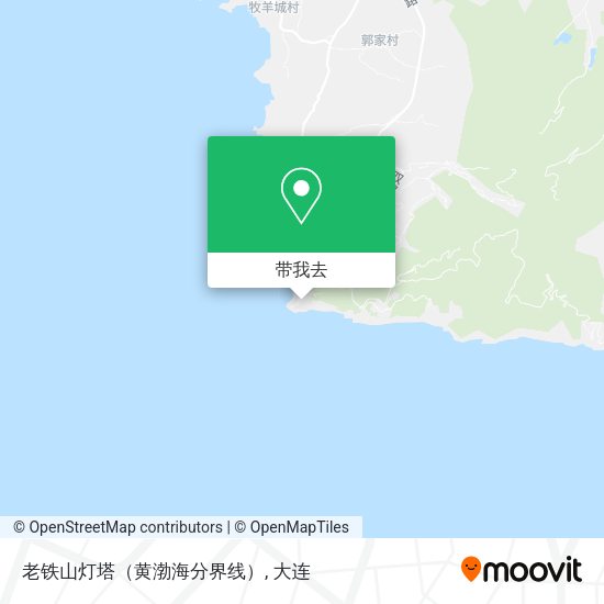 老铁山灯塔（黄渤海分界线）地图