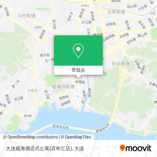 大连观海酒店式公寓(百年汇店)地图
