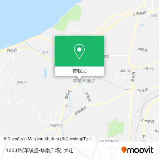 1203路(革镇堡-华南广场)地图