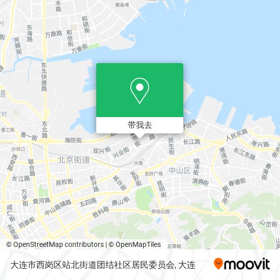 大连市西岗区站北街道团结社区居民委员会地图