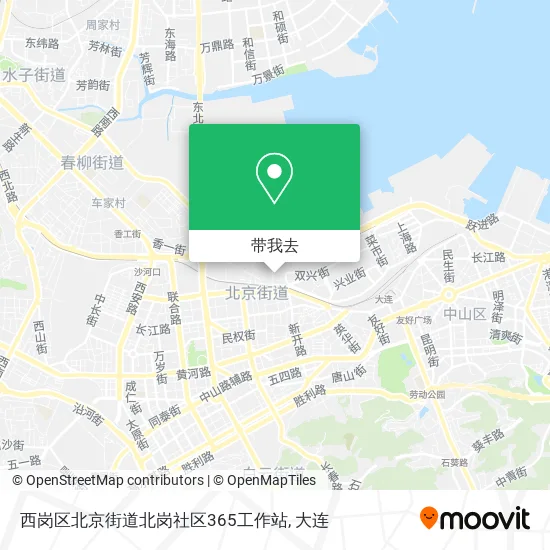 西岗区北京街道北岗社区365工作站地图