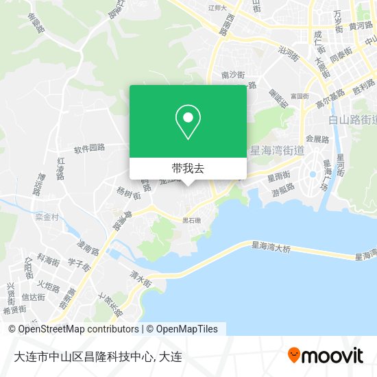 大连市中山区昌隆科技中心地图