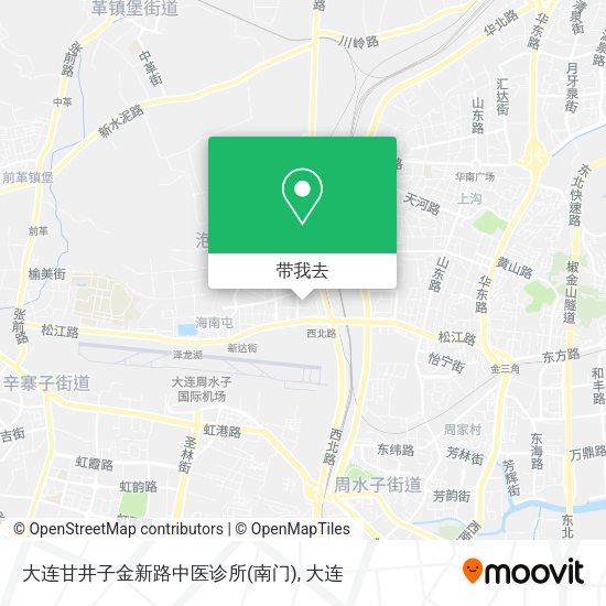 大连甘井子金新路中医诊所(南门)地图