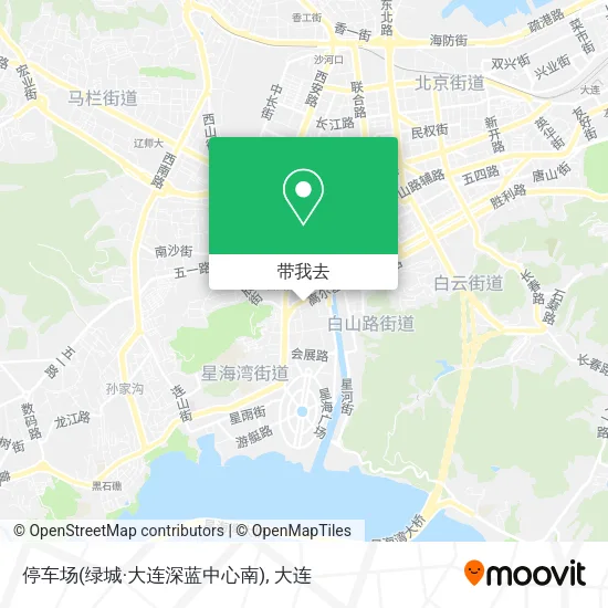 停车场(绿城·大连深蓝中心南)地图