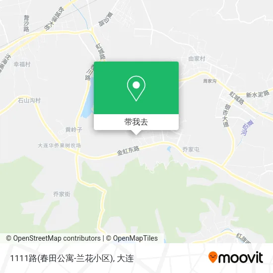 1111路(春田公寓-兰花小区)地图