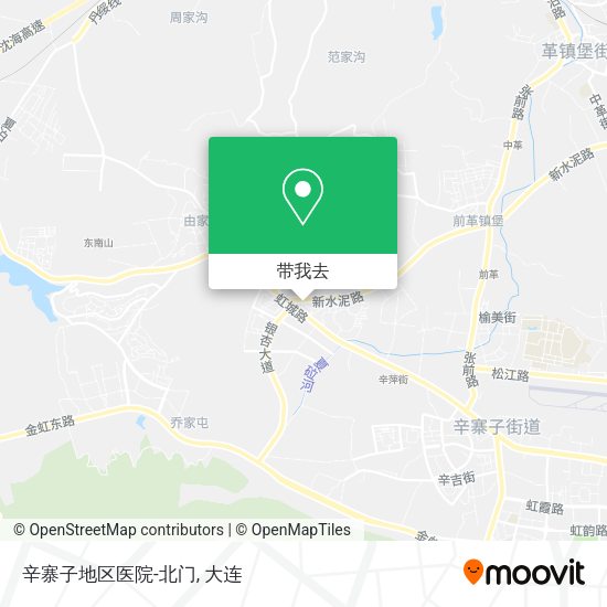 辛寨子地区医院-北门地图