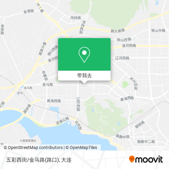 五彩西街/金马路(路口)地图