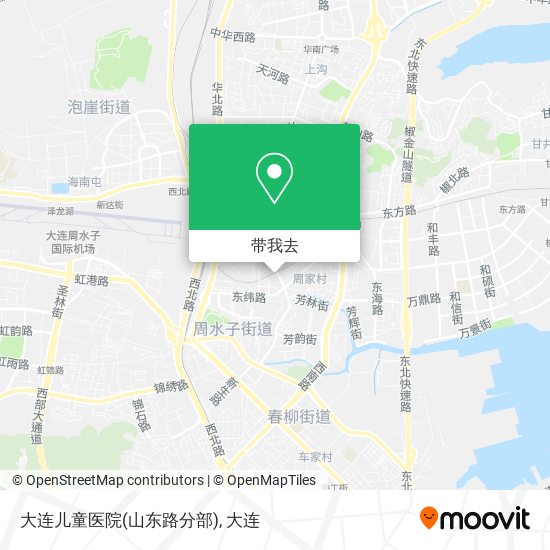 大连儿童医院(山东路分部)地图