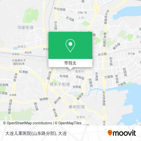 大连儿童医院(山东路分部)地图