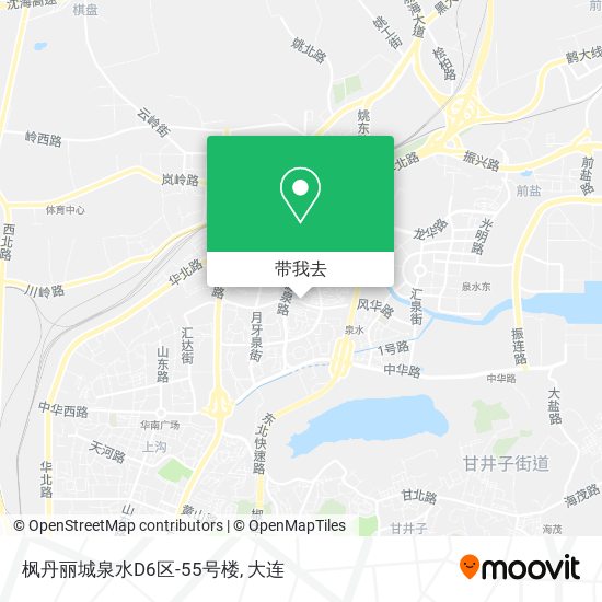 枫丹丽城泉水D6区-55号楼地图