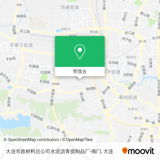 大连市政材料总公司水泥沥青搅制品厂-南门地图