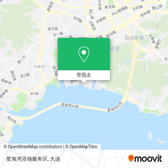 星海湾浴场服务区地图