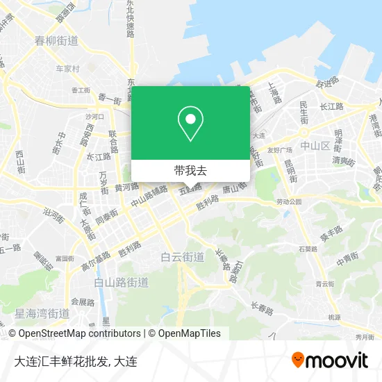 大连汇丰鲜花批发地图