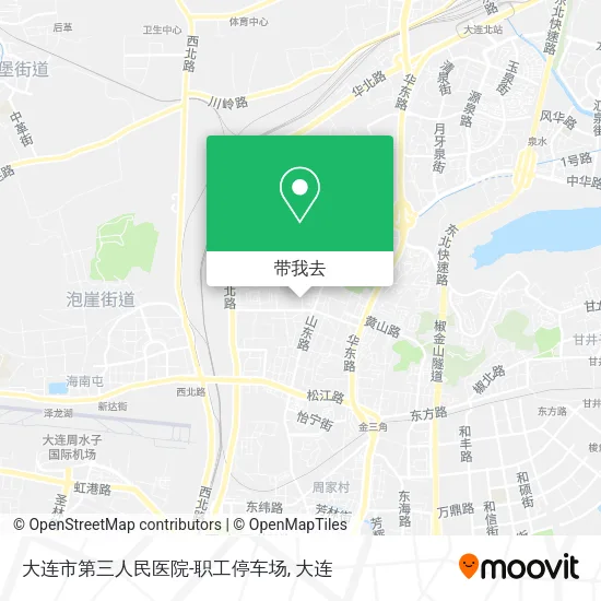 大连市第三人民医院-职工停车场地图